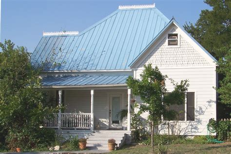 blue metal roof on brick house|blue metal roof interior.